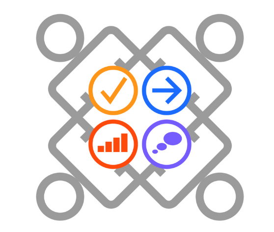Courses & Events (4) Diagram illustrating a network with arrows and icons, symbolizing collaboration and diverse thinking styles in problem-solving teams.